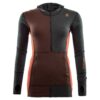 Aclima-WarmWool Hodd Genser Dame Brun-Oransje-104078-Sporten Bagn-1