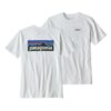 Patagonia-P-6 Logo responsibili-Tee Bomull T-skjorte Herre Hvit-P38504-Sporten Bagn-1