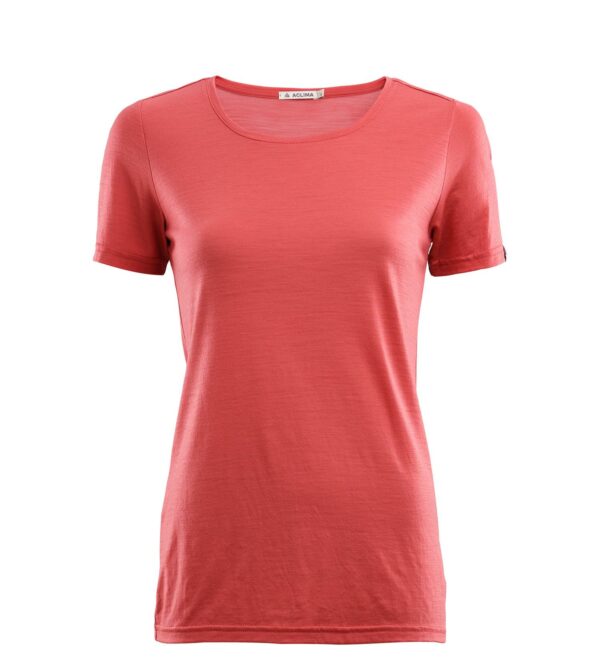 Aclima-LightWool T-skjorte dame Rød-103105-Sporten Bagn-3