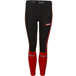 Swix-Carbon Tights Junior SortRød-32262-Sporten Bagn-1