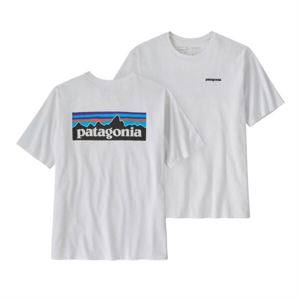 Patagonia-P-6 Logo responsibili-Tee Bomull T-skjorte Herre Hvit-P38504-Sporten Bagn-6