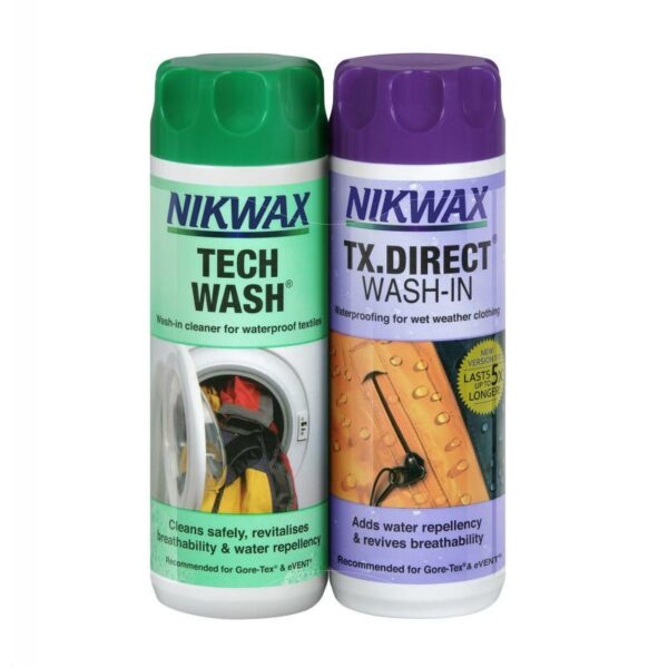 Nikwax-2 pk TX Dir & Tech Wash Display-NX1036-Sporten Bagn-4