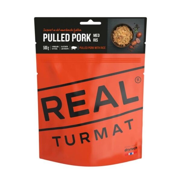 Real Turmat-Pulled pork med ris 500 gr-5217-Sporten Bagn-4