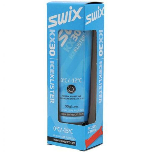 Swix-KX30 Blue Ice Klister, 0C to -12C-KX30-Sporten Bagn-1