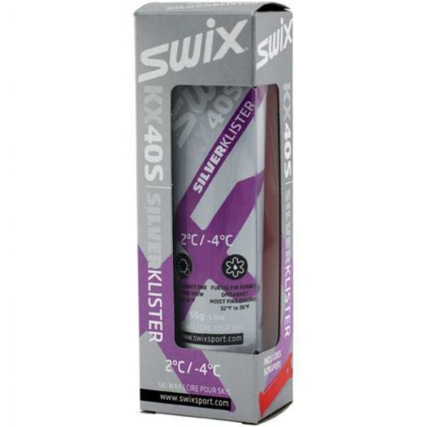 Swix-KX40S Silver Klister, -4C to 2C-KX40S-Sporten Bagn-1