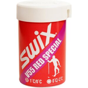 Swix-V55 Red Special Hardwax 0-+1C, 43g-V0055-Sporten Bagn-1