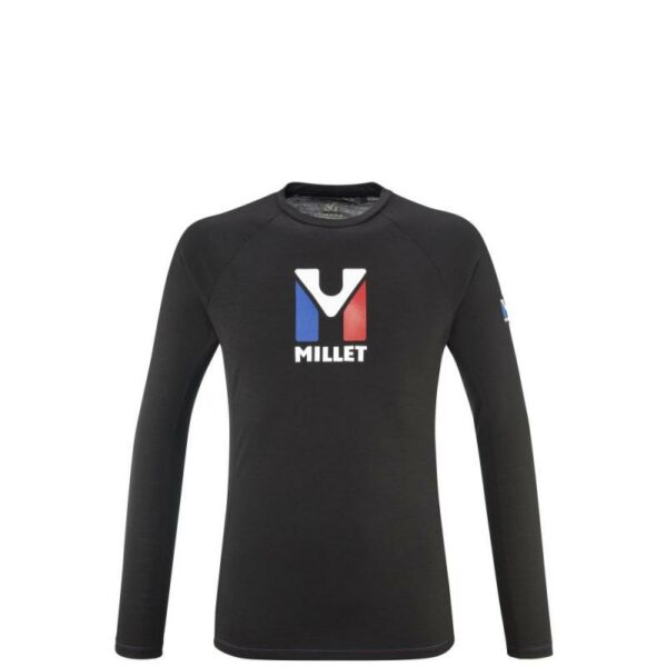 MILLET-MILLET TRILOGY WOOL TS LS M BLACK--Sporten Bagn-1