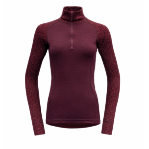 Devold Duo Active Zip Neck Dame Lilla